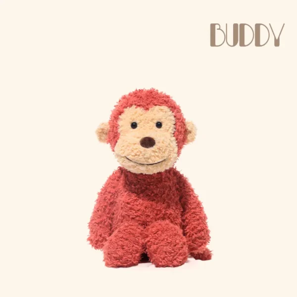 Plush Toy Red Monkey with Smile - Collectible Plushie