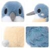 Plush Toy Kingfisher with Big Eyes - Decorative Plushie