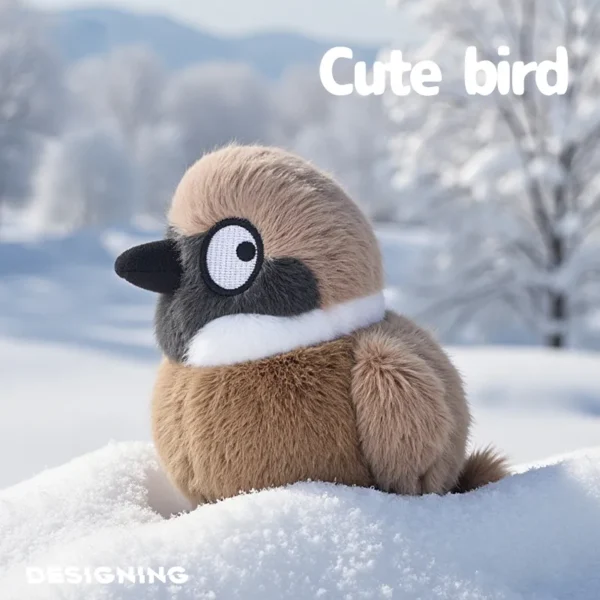 Adorable Stuffed Sparrow - Perfect Gift for Children