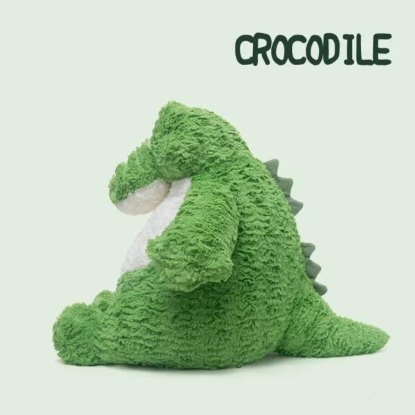 Plush Toy Green Crocodile with Big Belly - Comfort Plushie