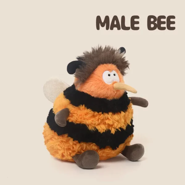 Cute Male Bee Plush Pal - Soft Stuffed Toy for Kids