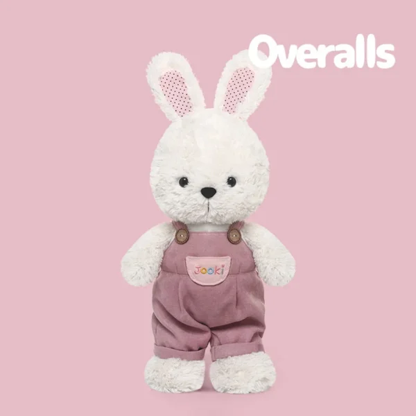Cute Overalls Rabbit Plush Pal - Soft Stuffed Toy for Kids