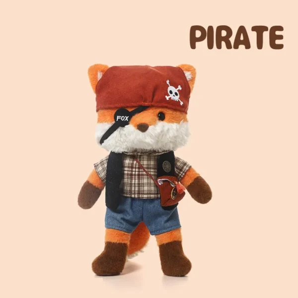 Cute Pirate Fox Plush Pal - Soft Stuffed Toy for Kids
