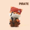 Soft Cuddly Toy for Collectors - Pirate Fox Design