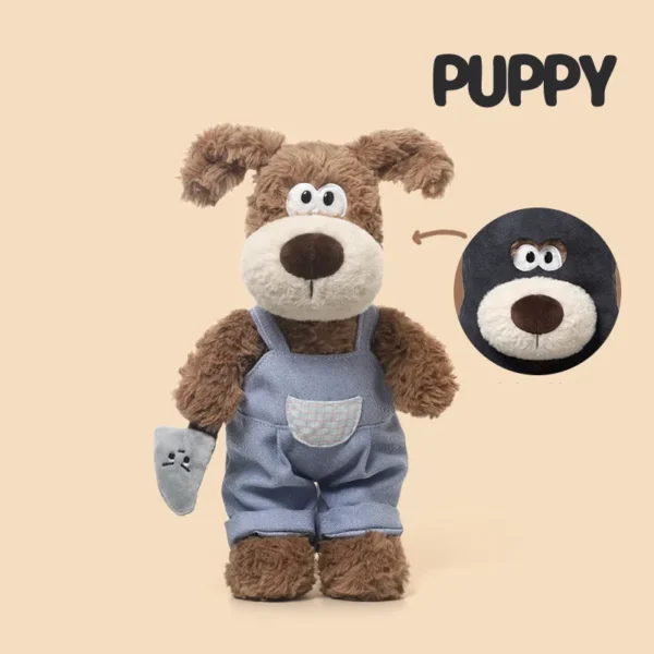 Plush Toy Dog in Robber Outfit - Comfort Plushie