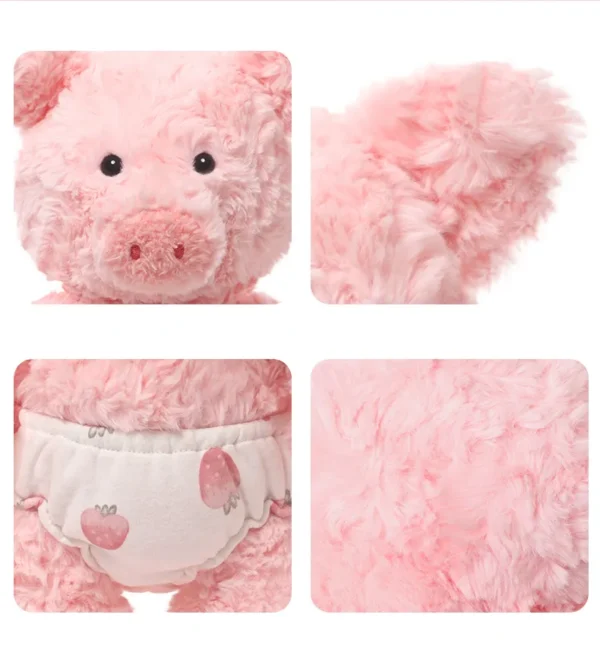 Soft Cuddly Toy for Collectors - Pink Pig Design