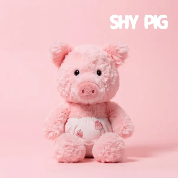 Lovable Stuffed Pink Pig - Perfect Gift for Family