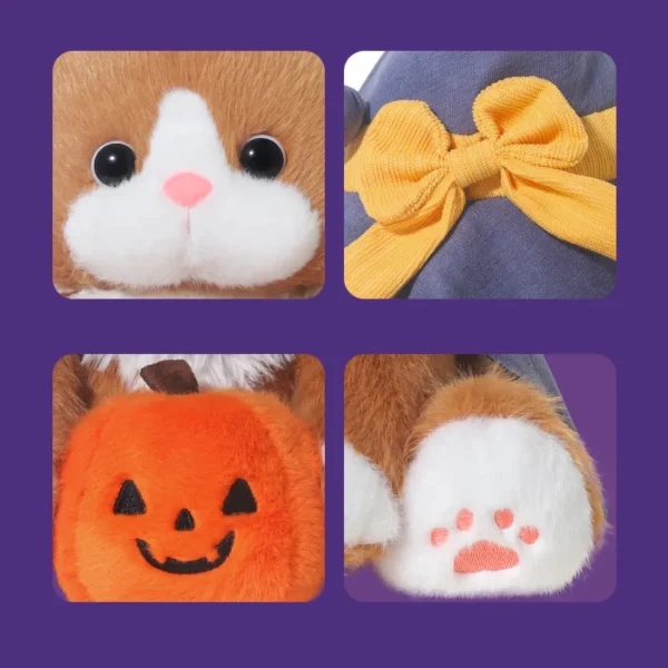 Soft Cuddly Toy for Collectors - Halloween Cat Design