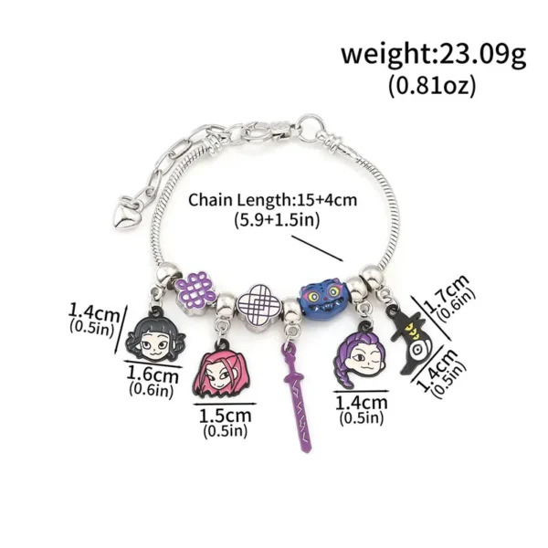 Side view showing the bracelet's thickness and metal finish