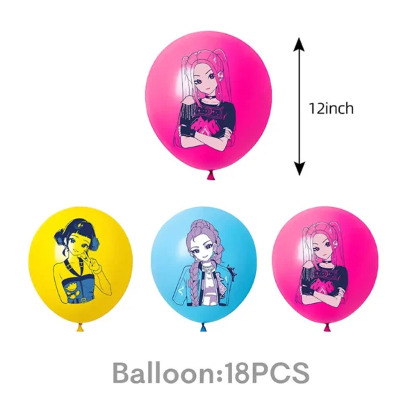 K-POP Demon Hunters Cake Topper & Party Decorations Kit